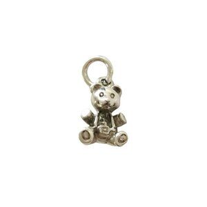 NEW Sterling Silver teddy bear charm pendant